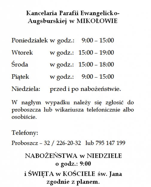 godziny otwarcia